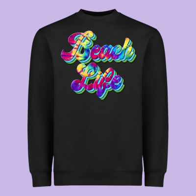 Beach Life Heavyweight Sweatshirt Designed By Jahusdesignshop