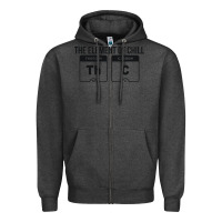 Charcoal Heather mens the element of chill thc marijuana joke black Zipper Hoodie - artisFamous