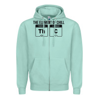 Seafoam mens the element of chill thc marijuana joke black Zipper Hoodie - artisFamous