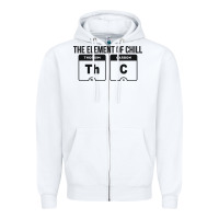 White mens the element of chill thc marijuana joke black Zipper Hoodie - artisFamous