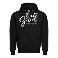 Black but god imajes Zipper Hoodie - artisFamous