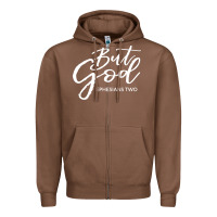 Chestnut but god imajes Zipper Hoodie - artisFamous