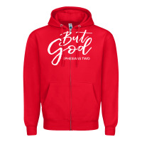 Red but god imajes Zipper Hoodie - artisFamous