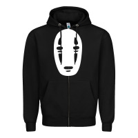 Black noface spirited away halloween Zipper Hoodie - artisFamous
