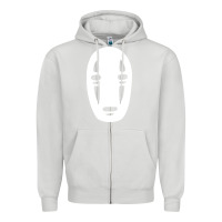 Dove Grey noface spirited away halloween Zipper Hoodie - artisFamous