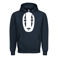 Navy noface spirited away halloween Zipper Hoodie - artisFamous