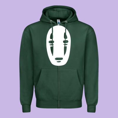 Noface Spirited Away Halloween Zipper Hoodie Designed By Artisfamous
