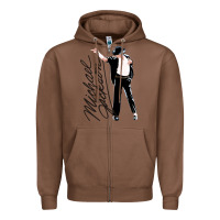 Chestnut Michael Jackson Zipper Hoodie - artisFamous