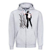 Heather Grey Michael Jackson Zipper Hoodie - artisFamous