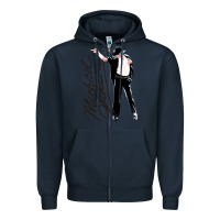 Navy Michael Jackson Zipper Hoodie - artisFamous