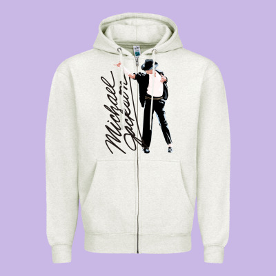 Michael Jackson Zipper Hoodie Designed By Artisfamous