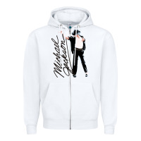 White Michael Jackson Zipper Hoodie - artisFamous