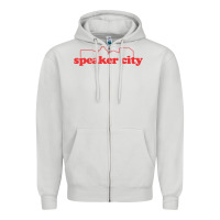 Dove Grey speaker city Zipper Hoodie - artisFamous