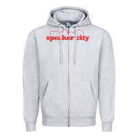 Heather Grey speaker city Zipper Hoodie - artisFamous