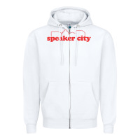 White speaker city Zipper Hoodie - artisFamous