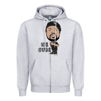 Heather Grey Ice Cube Zipper Hoodie - artisFamous