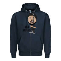 Navy Ice Cube Zipper Hoodie - artisFamous