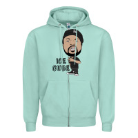 Seafoam Ice Cube Zipper Hoodie - artisFamous