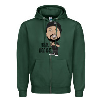 Sports Green Ice Cube Zipper Hoodie - artisFamous