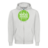 Dove Grey Whole Foods Market Zipper Hoodie - artisFamous