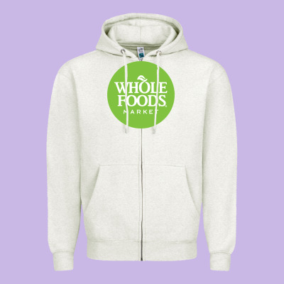 Whole Foods Market Zipper Hoodie Designed By Artisfamous