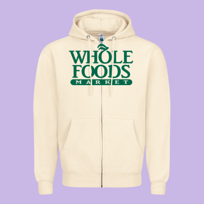 Whole Foods Market Zipper Hoodie Designed By Artisfamous
