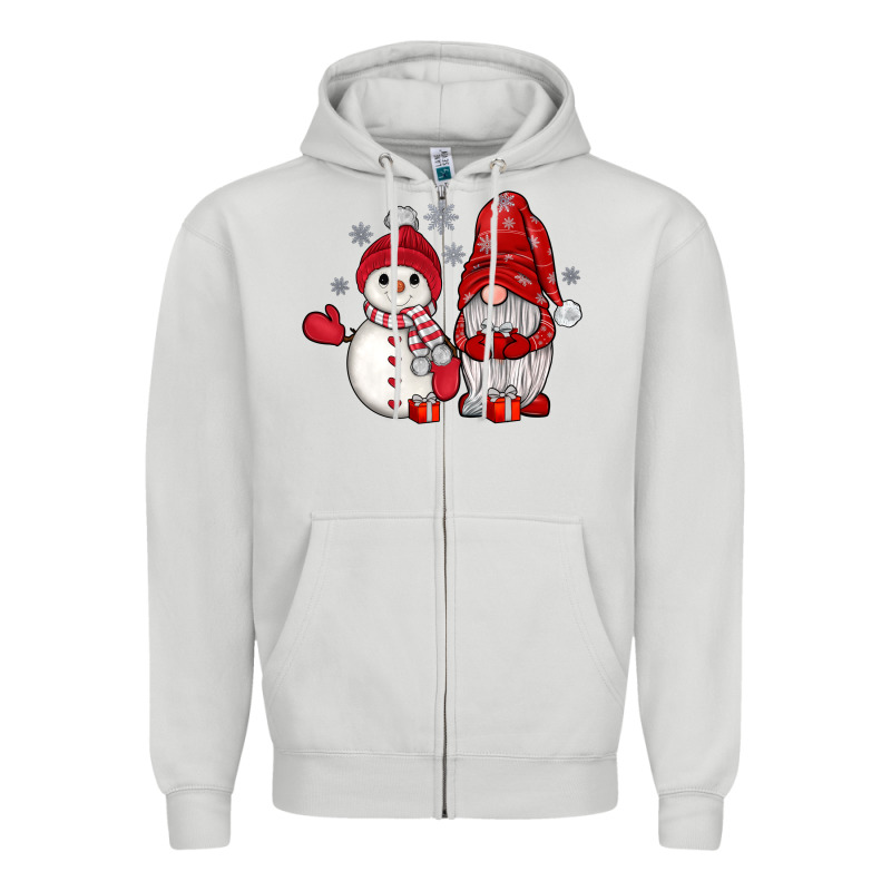 Snowman Gnome Zipper Hoodie by JahusDesignShop | Teevron