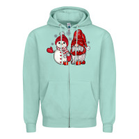 Seafoam snowman gnome Zipper Hoodie - JahusDesignShop
