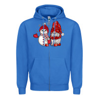 True Royal snowman gnome Zipper Hoodie - JahusDesignShop