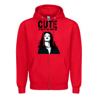 Red cute is what we aim for Zipper Hoodie - artisFamous