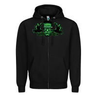 Black The Frankenstein Zipper Hoodie - artisFamous
