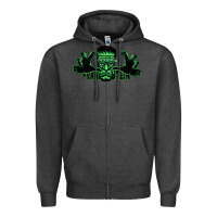Charcoal Heather The Frankenstein Zipper Hoodie - artisFamous