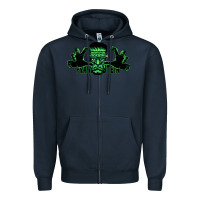 Navy The Frankenstein Zipper Hoodie - artisFamous
