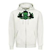 Oatmeal Heather The Frankenstein Zipper Hoodie - artisFamous