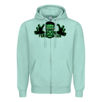 Seafoam The Frankenstein Zipper Hoodie - artisFamous