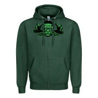 Sports Green The Frankenstein Zipper Hoodie - artisFamous