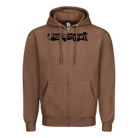 Chestnut i hate myself Zipper Hoodie - artisFamous