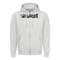 Dove Grey i hate myself Zipper Hoodie - artisFamous