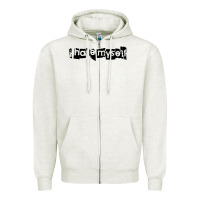 Oatmeal Heather i hate myself Zipper Hoodie - artisFamous