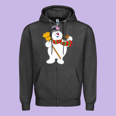 Frosty The Snowman New Sku Zipper Hoodie Designed By Artisfamous