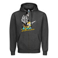 Charcoal Heather bonamassa guitar Zipper Hoodie - artisFamous