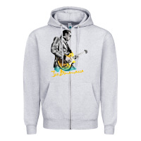 Heather Grey bonamassa guitar Zipper Hoodie - artisFamous