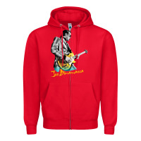 Red bonamassa guitar Zipper Hoodie - artisFamous