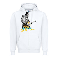 White bonamassa guitar Zipper Hoodie - artisFamous