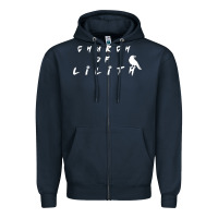 Navy lilith woman figure Zipper Hoodie - artisFamous
