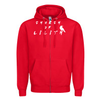 Red lilith woman figure Zipper Hoodie - artisFamous