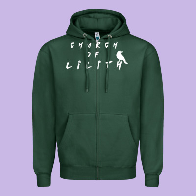Lilith Woman Figure Zipper Hoodie Designed By Artisfamous