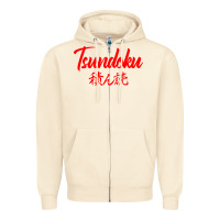 Sandshell TSUNDOKU JAPANESE TYPOGRAPHY Zipper Hoodie - artisFamous