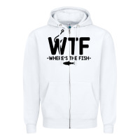 White where's the fish Zipper Hoodie - artisFamous