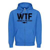 True Royal where's the fish Zipper Hoodie - artisFamous